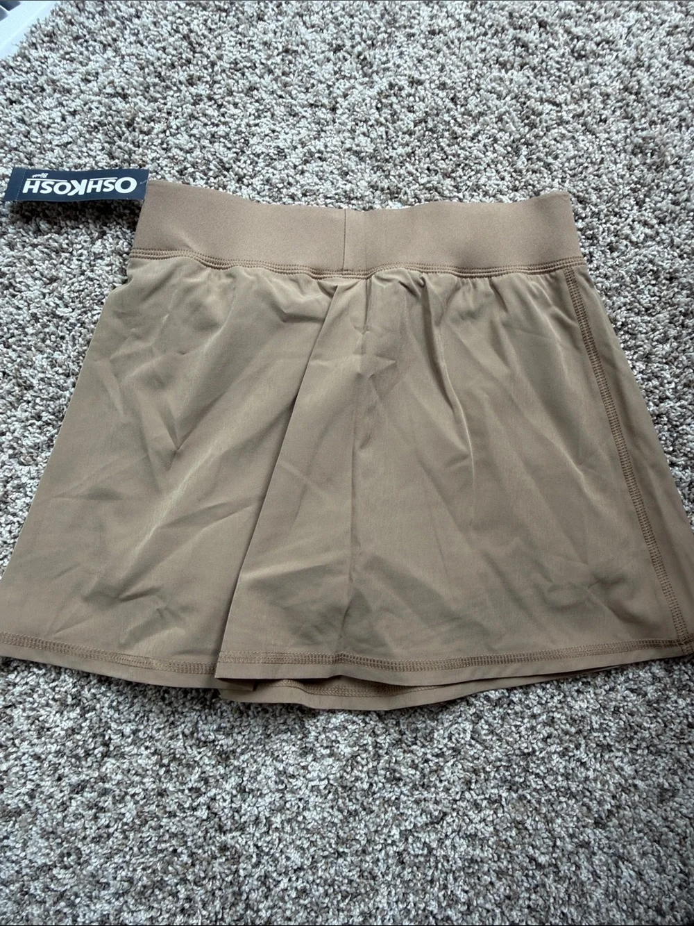 NWT OshKosh B'gosh Girl's Taupe/Tab/Khaki Skater Skort size 8